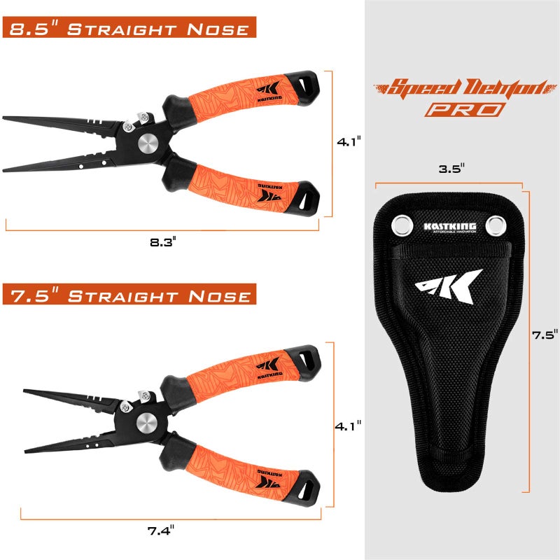 KastKing Speed Demon Pro Fishing Pliers, Straight Nose, 8.5 inch - Image 4